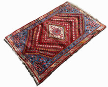 将图片加载到图库查看器，Delkash - Vintage Tribal Shiraz Qashqai Wool Rug
