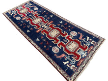 Cargar imagen en el visor de la galería, Sage - Vintage Caucasian Kazak Runner
