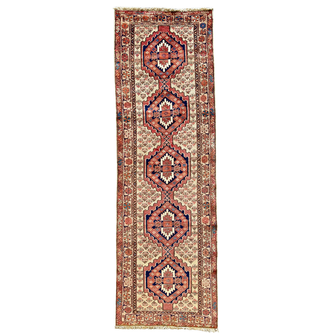 Piero - Vintage Hand Made Kazak Runner