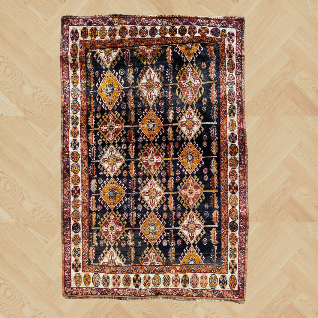 Shireen - Vintage Tribal Shiraz Qashqai Wool Rug