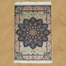 Load image into Gallery viewer, Alucio -  Fine Hand Made Part Silk Isfahan Persian Rug
