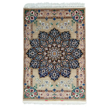 Load image into Gallery viewer, Alucio -  Fine Hand Made Part Silk Isfahan Persian Rug
