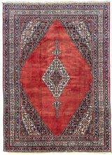 Cargar imagen en el visor de la galería, Nola - Large Vintage Persian Bijar Carpet
