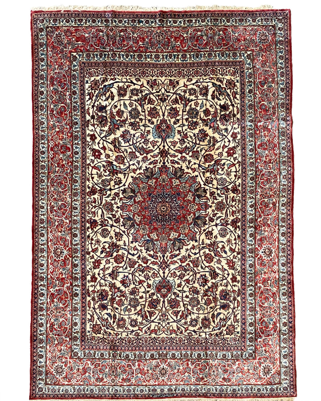 Ignes - Fine Isfahan Carpet Signed