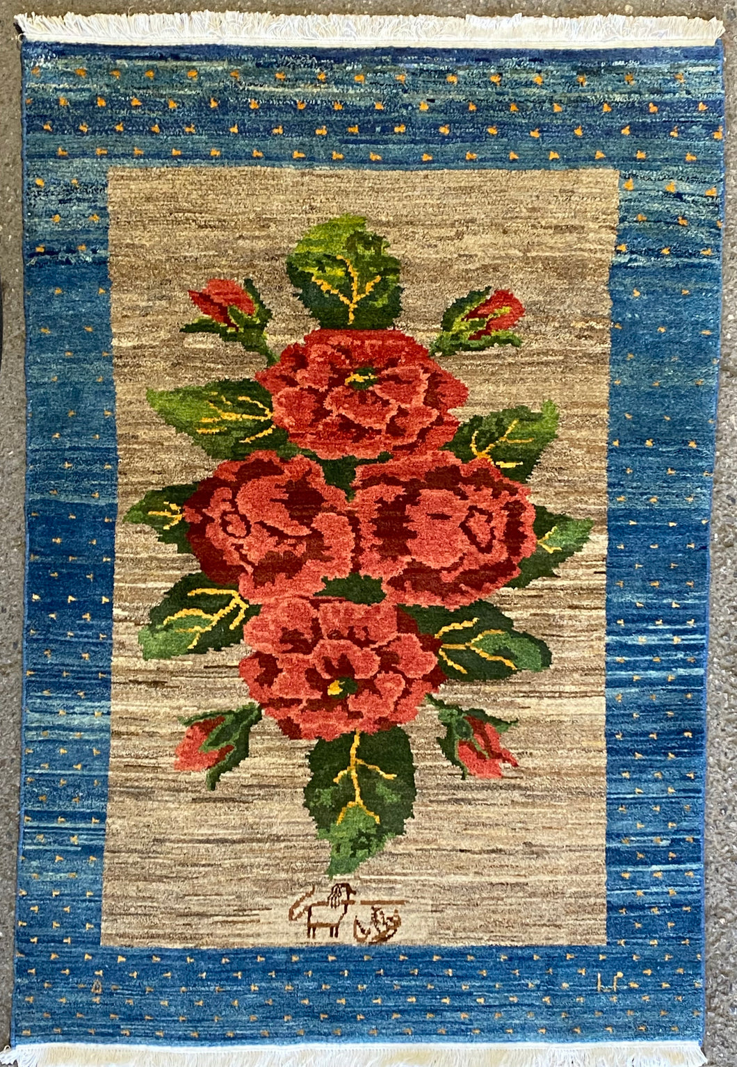 Andrea - New Gol Farang Floral Wool Rug