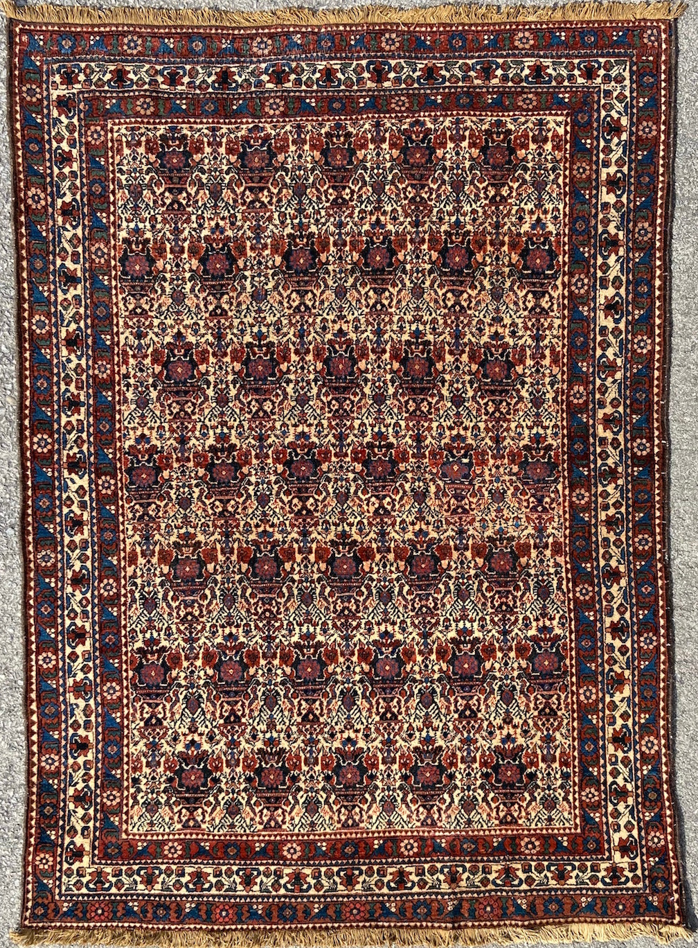 Copper - Gorgeous Antique Abadeh Rug