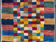 Cargar imagen en el visor de la galería, Danielle - New Abstract Persian Gabbeh Wool Runner
