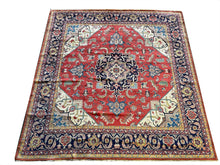 Загрузить изображение в средство просмотра галереи, Mitchel - Rare Contemporary Heriz Carpet - Square Shape
