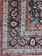 Lade das Bild in den Galerie-Viewer, Warren - Large Vintage Persian Meshed Carpet - Signed Makhmalbaf
