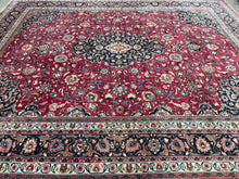 Lade das Bild in den Galerie-Viewer, Warren - Large Vintage Persian Meshed Carpet - Signed Makhmalbaf
