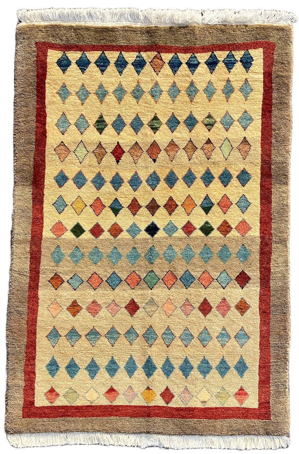 Brittany - Attractive Argyle Qashqai  Lori Rug