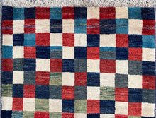 Lade das Bild in den Galerie-Viewer, Edna - New Abstract Chequered Persian Gabbeh Rug
