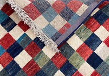 Загрузить изображение в средство просмотра галереи, Edna - New Abstract Chequered Persian Gabbeh Rug
