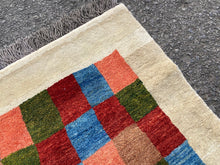 画像をギャラリービューアに読み込む, Eddie - New Abstract Chequered Persian Gabbeh Rug
