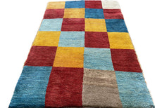 将图片加载到图库查看器，Cooper - New Abstract Chequered Persian Gabbeh Rug
