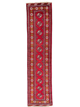 Load image into Gallery viewer, Jenna - Vintage Baluch Runner of Turkmen design
