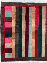 Cargar imagen en el visor de la galería, Edyth - New Moshiri Persian Stripe Wool Rug
