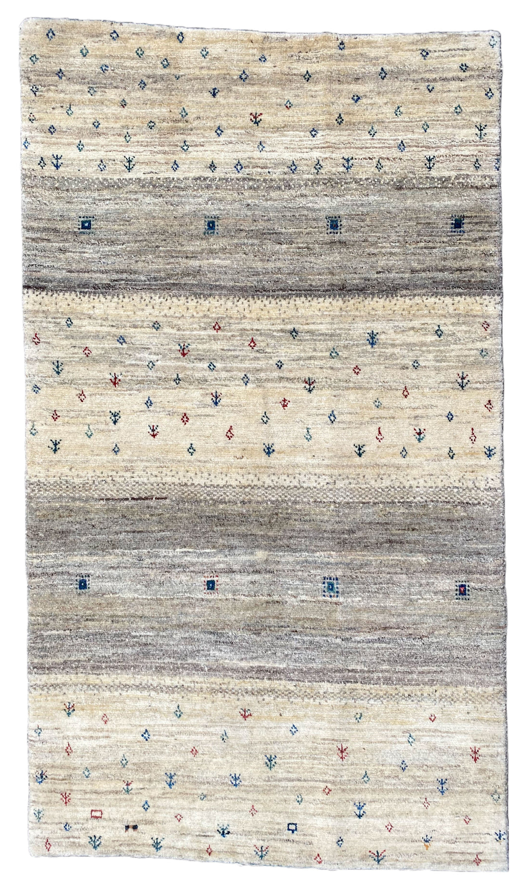 Donny - New Abstract Persian Gabbeh Rug. High Knot Count