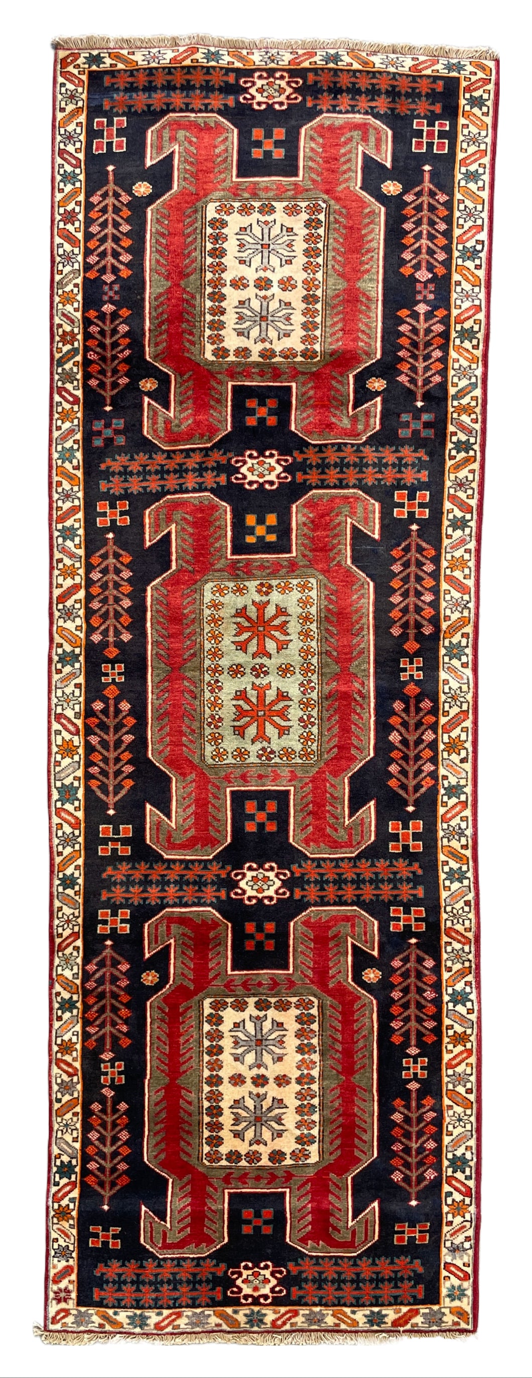 Jasmine - Vintage Caucasian Kazak Runner