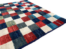 Cargar imagen en el visor de la galería, Edna - New Abstract Chequered Persian Gabbeh Rug
